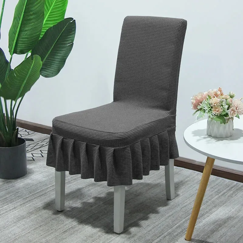 Funda de tela gruesa para silla, cubierta elástica de LICRA de calidad para comedor, cocina, banquete, decoración del hogar, asiento