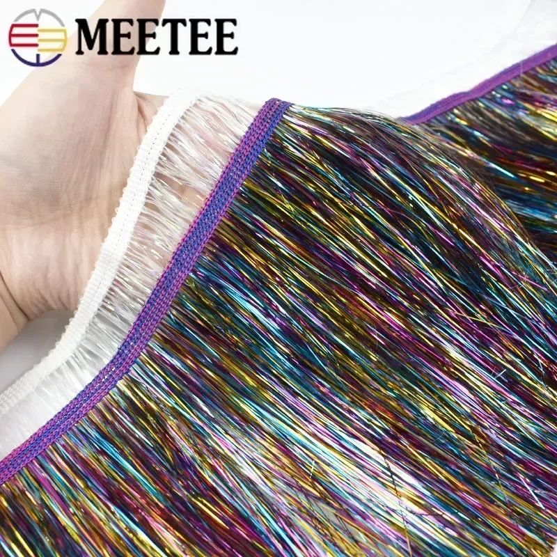 2/5/10Meters Meetee 15cm Colorful Fringes Tassles Clothes Dress Lace Trim Curtain Decoration Ribbon DIY Garment Accessories