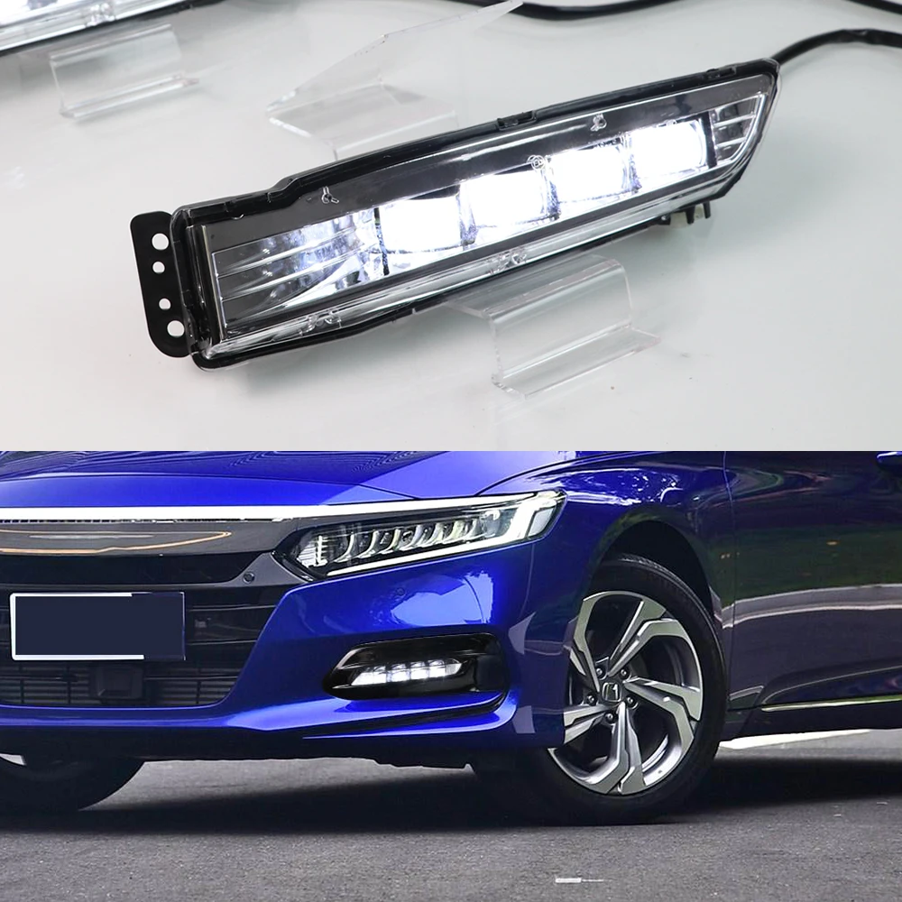 

Daytime Running Light LED DRL Fog Lamp Driving Lights Yellow Turn Signal Lamp for Honda Accord 10th 2018 2019 2020