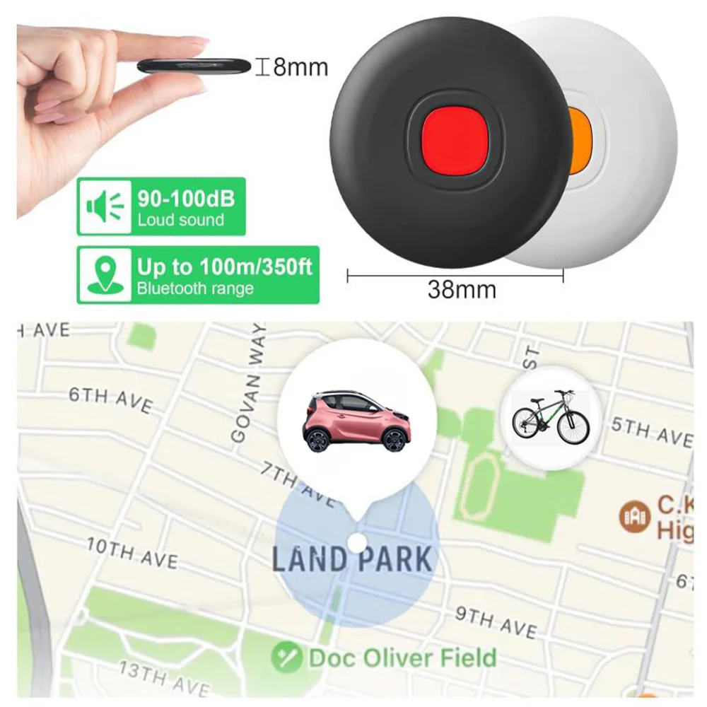 Smart Anti-Lost Airtag Funktioniert mit Android Google Find My Device Global Position GPS Pet Tracker Bag Auto Drone Locator Item Finder