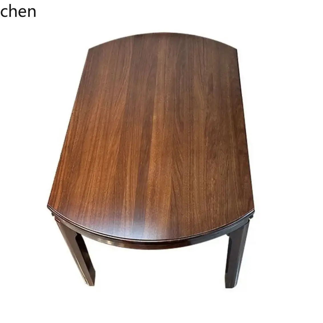 ZML Solid Wood Dining Table and Chair Set, Square and Round Dual-use Foldable Home Table