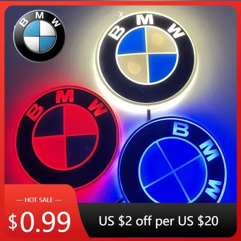 

Светодиодные 4D-лампы с логотипом для внутренней отделки салона, для передних и задних фонарей BMW, декоративная подсветка для BMW 1 серии и 3 серии.