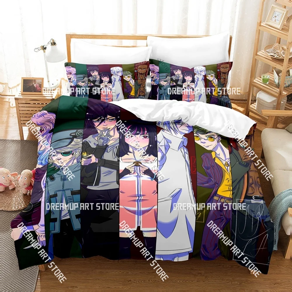 3D Print Akudama Drive Anime Bedding Set for Boys Girls Duvet Cover And Pillowcase Twin Queen King Full Single Double Sizes