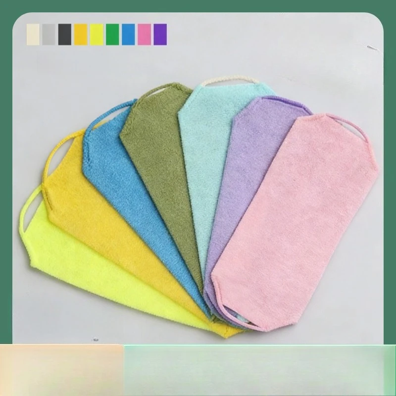 

5pcs Long Nylon Exfoliating Bath Towel Thick Coarse Texture Home Sauna Spa Dead Skin Remover Body Scrub Towel