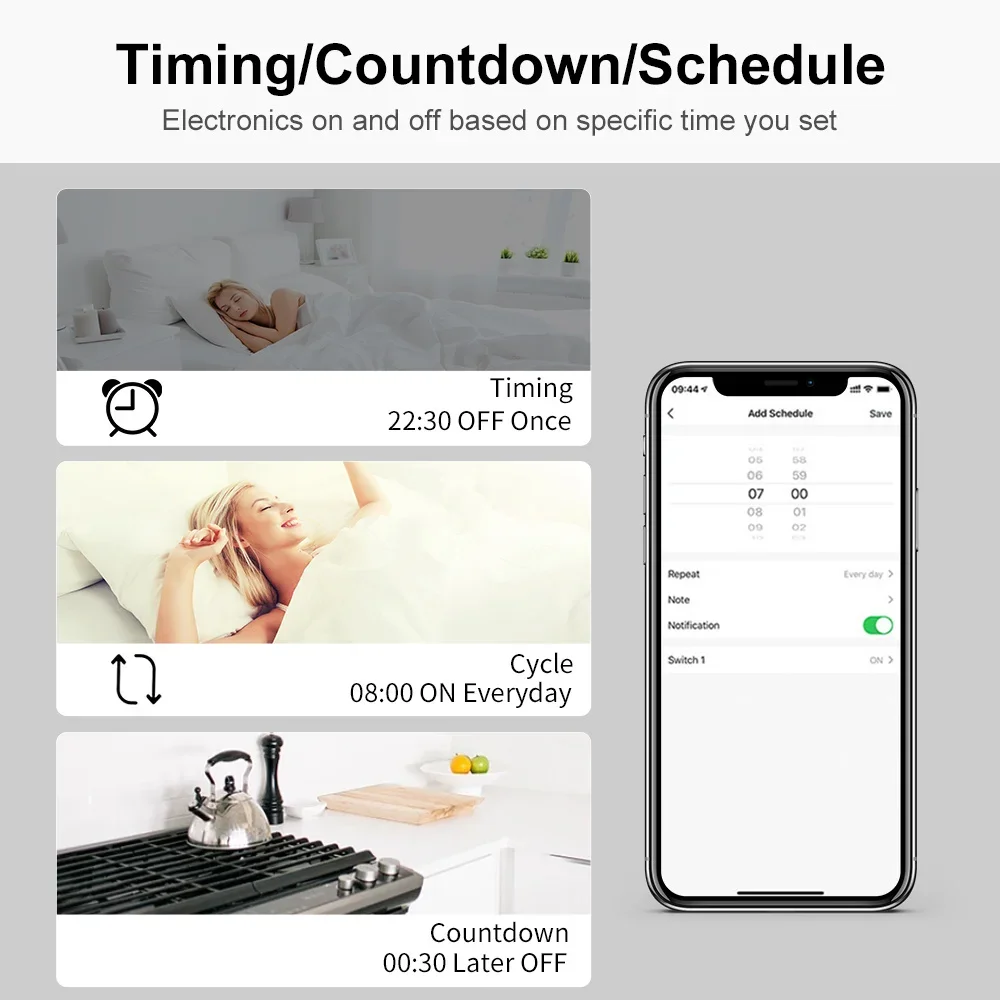Smart Life,Tuya Mini,Zigbee,DIY,ライトスイッチ,ホームオートメーション,タイマーアプリケーション,音声制御,AlexaおよびGoogleのサポート,16A