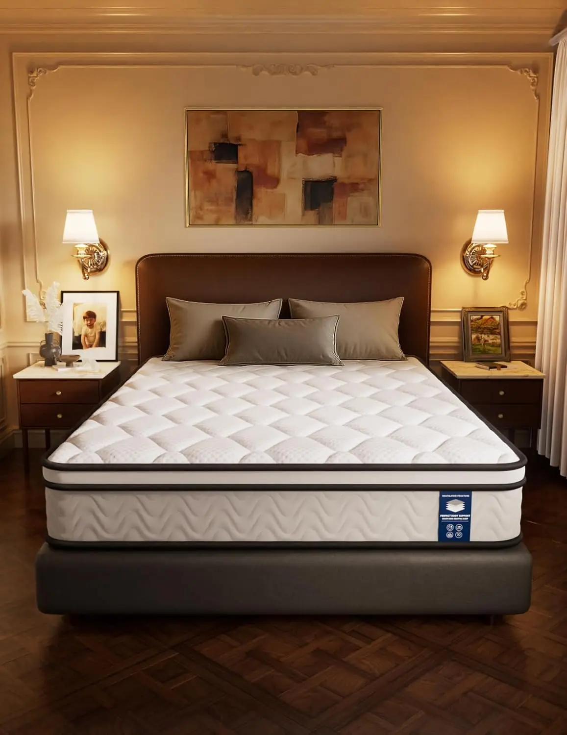Best Modern Memory Foam Spring Mattress 5 Zone Pocket Spring Medium Firmness Apartment Use King Size 30cm Thickness Vacuum Pack