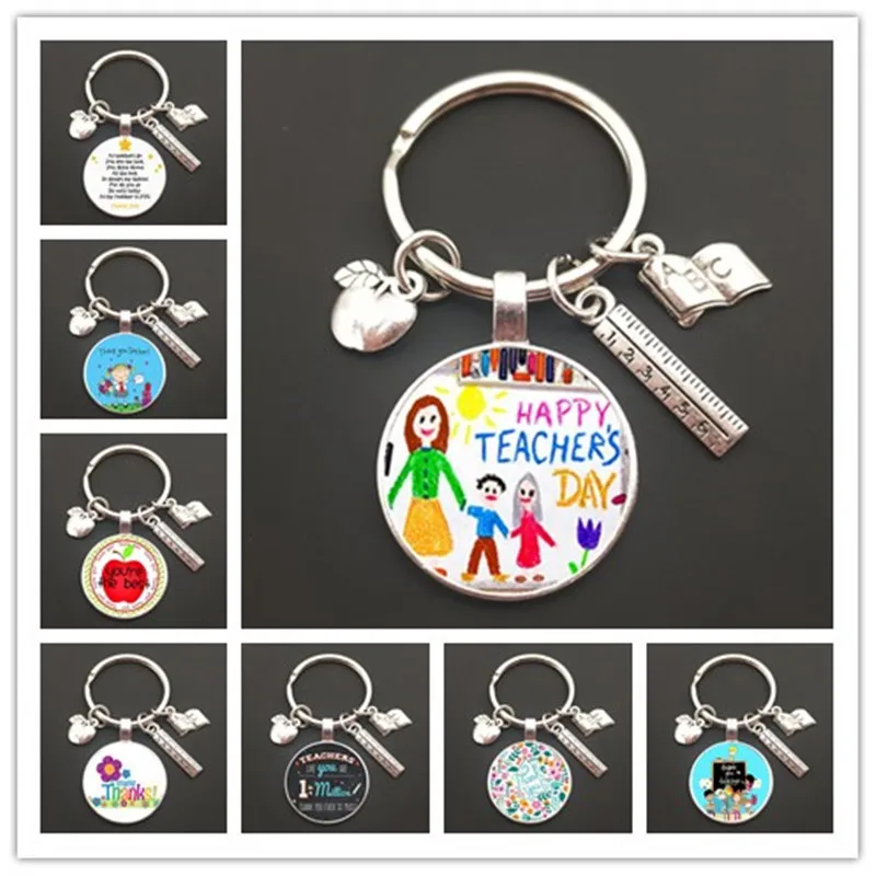 Explosive Teacher's Day Gift Keychain Give the Best Teacher Gift Car Bag Keychain Men's and Women's Ring Jewelry