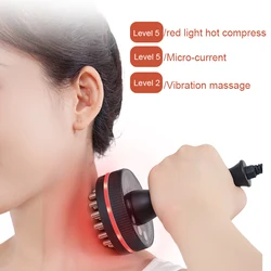 Electric Body Gua Sha Massager Fat Burning Scraping Slimming Meridian Brush Guasha Tool Vibration Infrared Heat Anti Cellulite