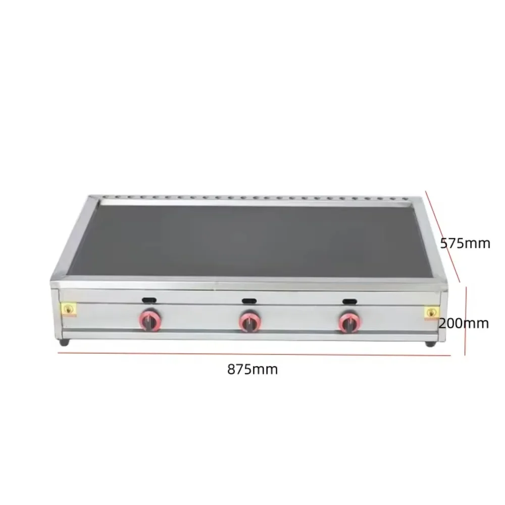 80Cm professional stainless steel frying pan commercial gas plate hot plate