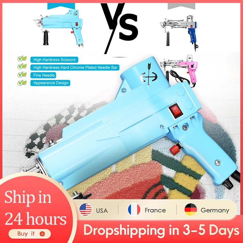 

All inclusive 2 in 1 Tufting Gun Can Do Cut Pile And Loop Pile Electric Carpet Rug Guns Carpet Weaving Knitting Machine 110-240V