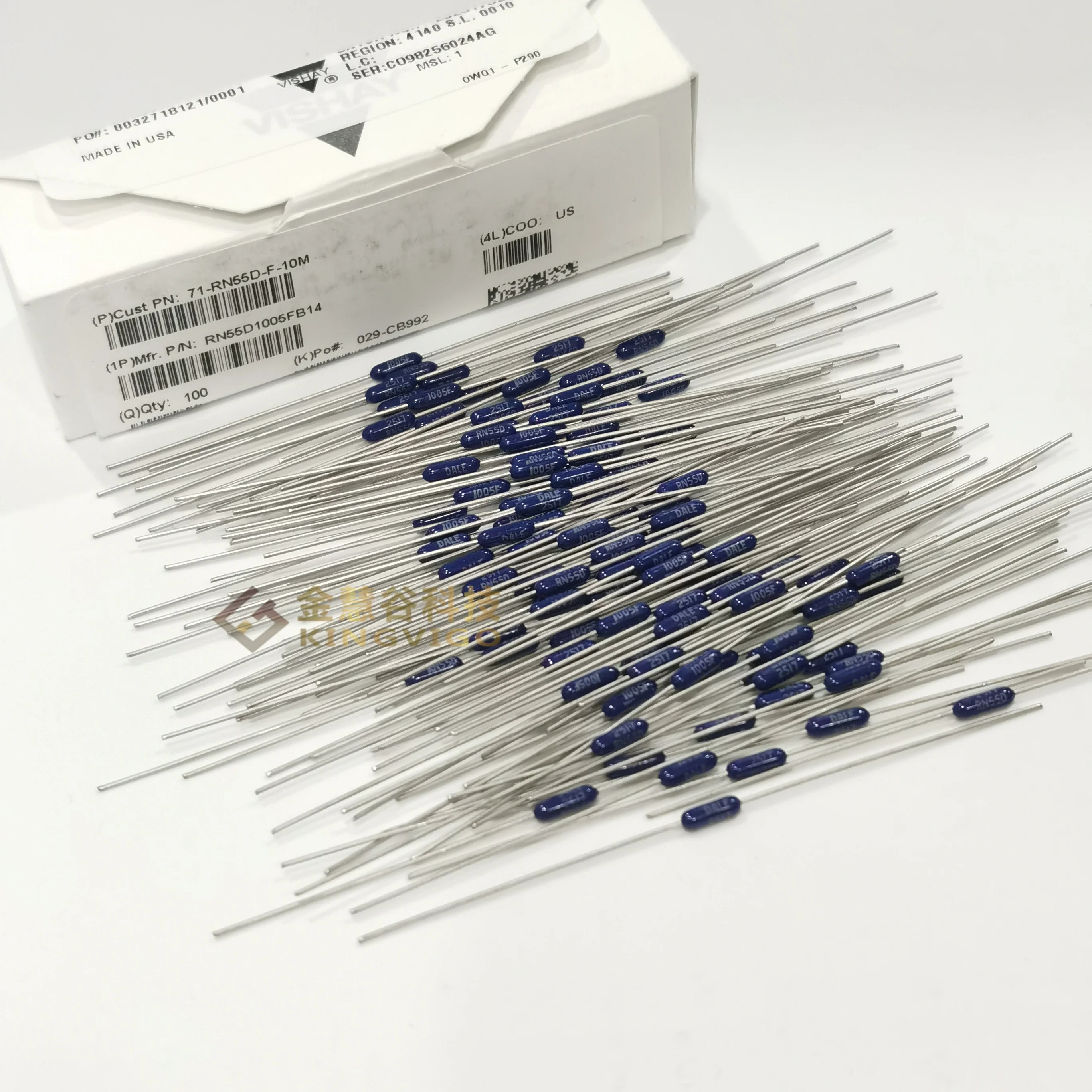RN55D1005FB14 High-precision metal film resistor