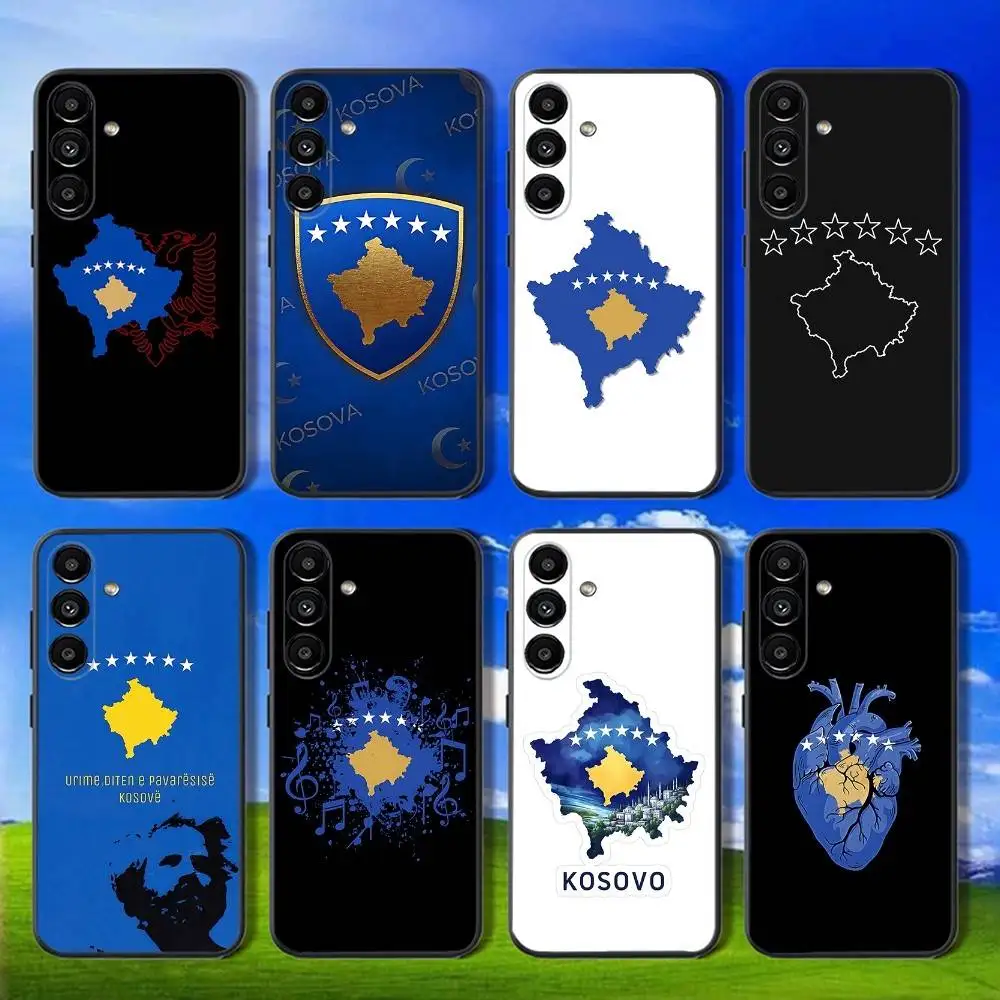 

Kosovo Flag Map Phone Case For Samsung Galaxy A13,A21s,A22,A31,A32,A52,A53,A71,A80,Soft Black Shell