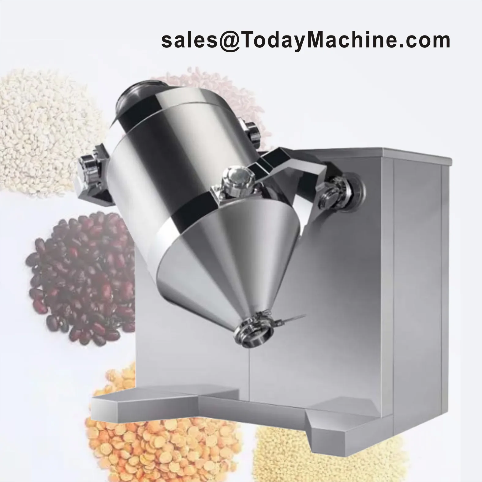 الفولاذ المقاوم للصدأ ثلاثية الأبعاد سوينغ الدورية خلاط ثلاثي الأبعاد النمام خلاط مسحوق خلاط لمضافة الأعشاب الدقيق