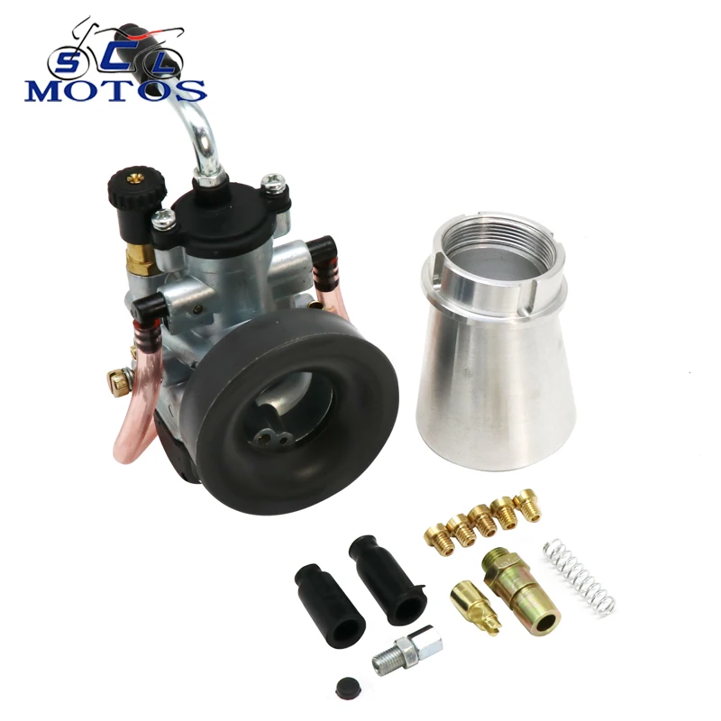 Sclmotos- Dellorto UB PHBG VHB UB MB VHBZ VHBT Motorcycle Carburetor PHBG 19/21 BS Racing 2T with Air Horn Cup Racing Autobike