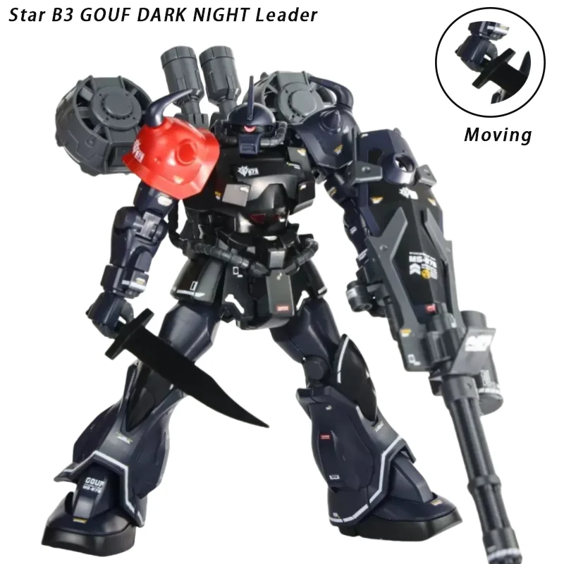 

STAR B3 Gouf Dark Night Leader Color HG 1/144 Special Armor Bring Flying Backpack Assembly Model Kit Action Figure Kids Toy Gift