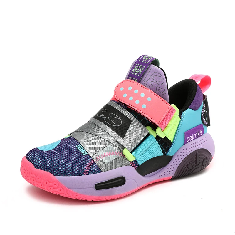 HJSUNFORYOU 2024 Kids Basketball Shoes Black 4