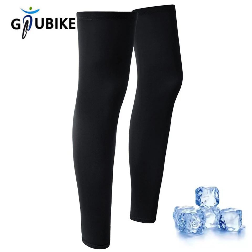 GTUBIKE Summer Cycling Leg Compression Sleeves Outdoor Sports Quick Dry Knee Protection Leggings Running Basketball Anti UV