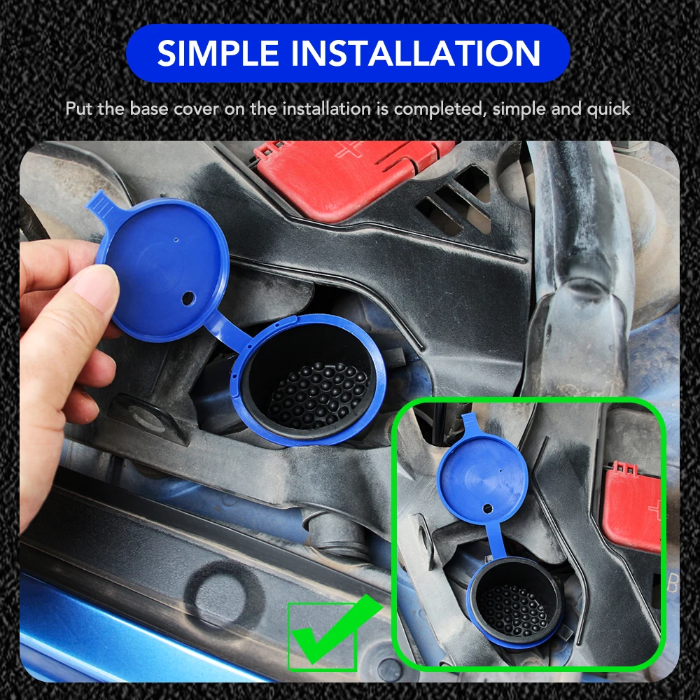 2Pcs Car Windshield Wiper Washer Fluid Reservoir Lid Cover Tank Bottle Pot Cap for Nissan Qashqai j11 j10 X-Trail t32 Juke Leaf