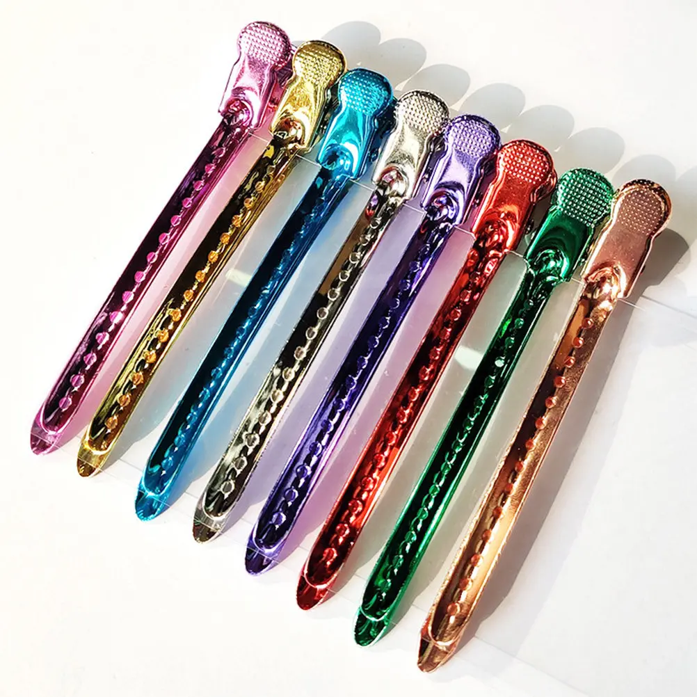 

Набор из 12 профессиональных заколок-крокодилов из нержавеющей стали для укладки волос, умывания лица, фиксации прически и окрашивания в салоне