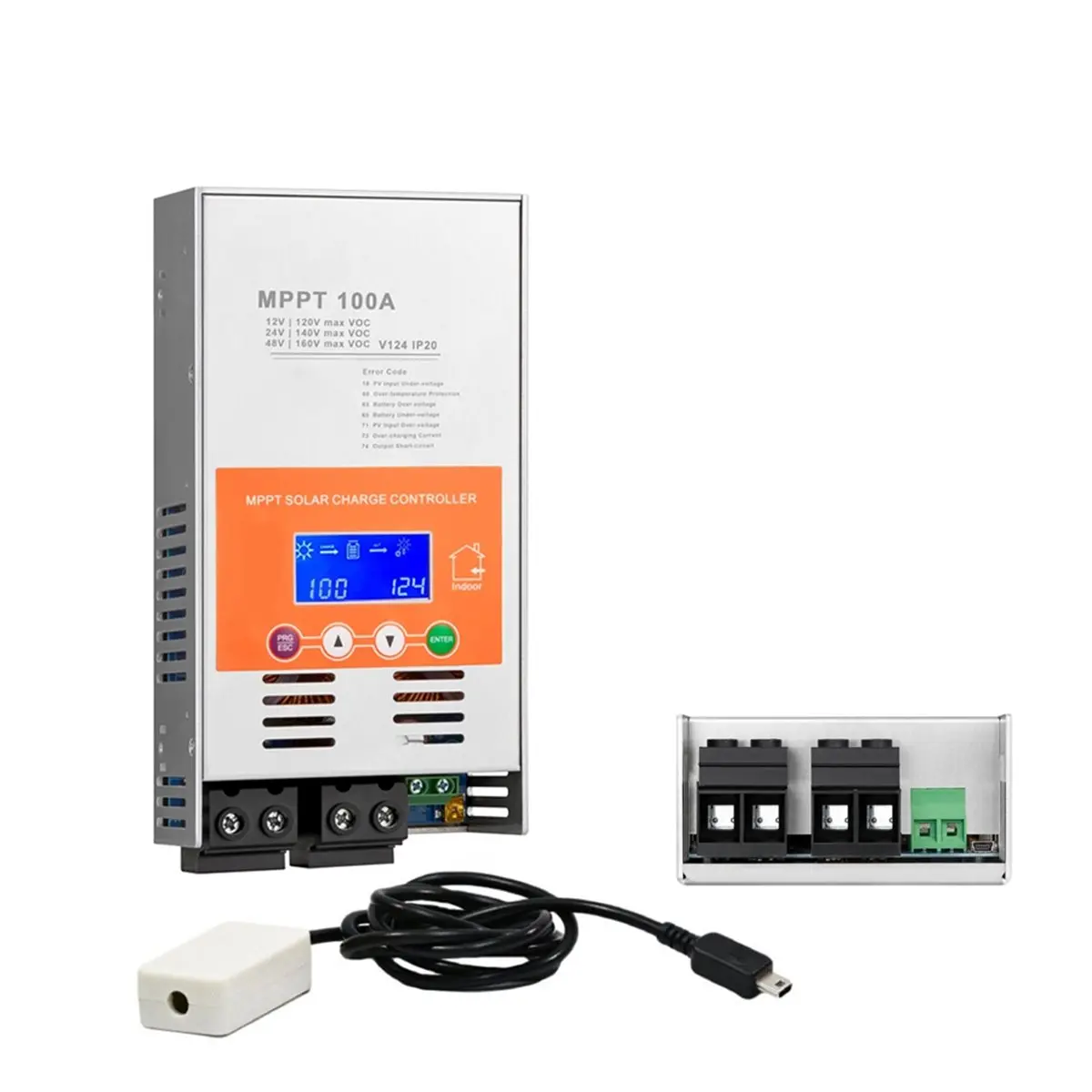 M05K 100A with WiFi 12V 24V 48V MPPT Solar Charge Controller V124 for Lead-Acid Battery or Lithium Battery