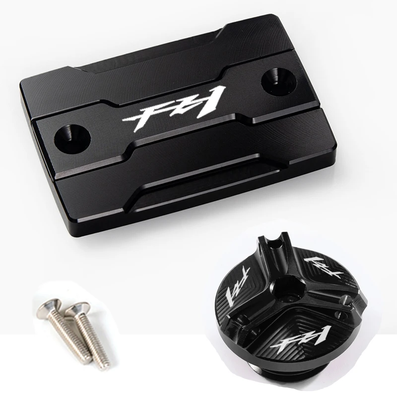 For YAMAHA FZ1 FAZER FZ-1 2006-2015 2008 2009 Motorcycle Front Brake Fluid Tank Cap and Engine Filler Cap Protection Accessories