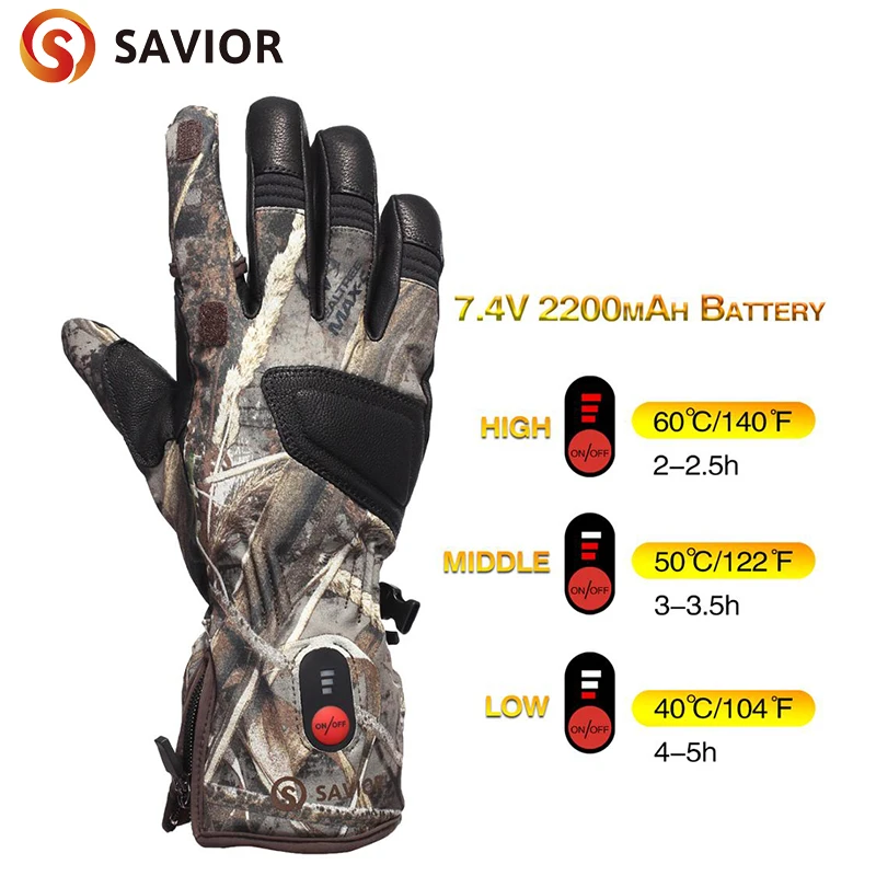 Rechargeable Battery Heated Gloves For Men Women Electric Heating Powered For Skiing Motorcycle Riding Fishing Hunting