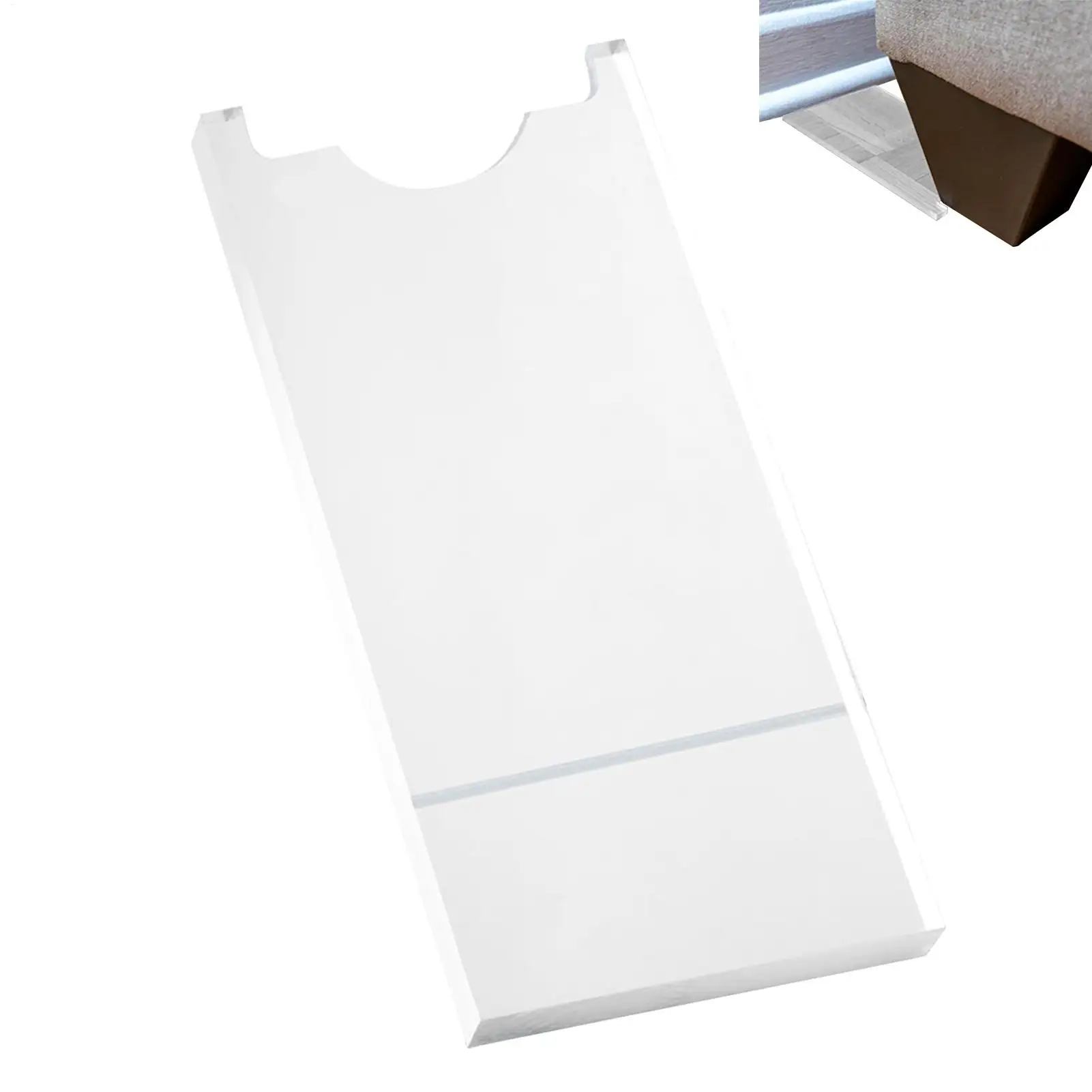 أريكة وسدادة سرير من الأكريليك الشفاف، وسادة حماية جدارية للأثاث غير قابلة للانزلاق تحمي الجدار ويحافظ على فاصل الفجوات