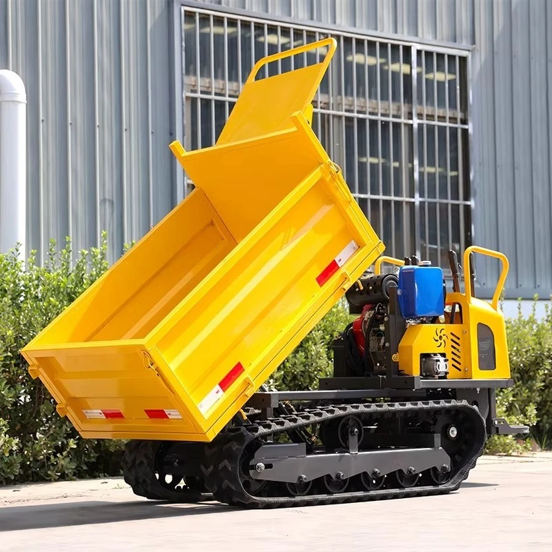 

Self Loading Mini Dumper diesel China Crawler Mini Track Dumper 4x4 500kg 800kg 1 Ton 1.5t Crawler Dumper Mini Transporter
