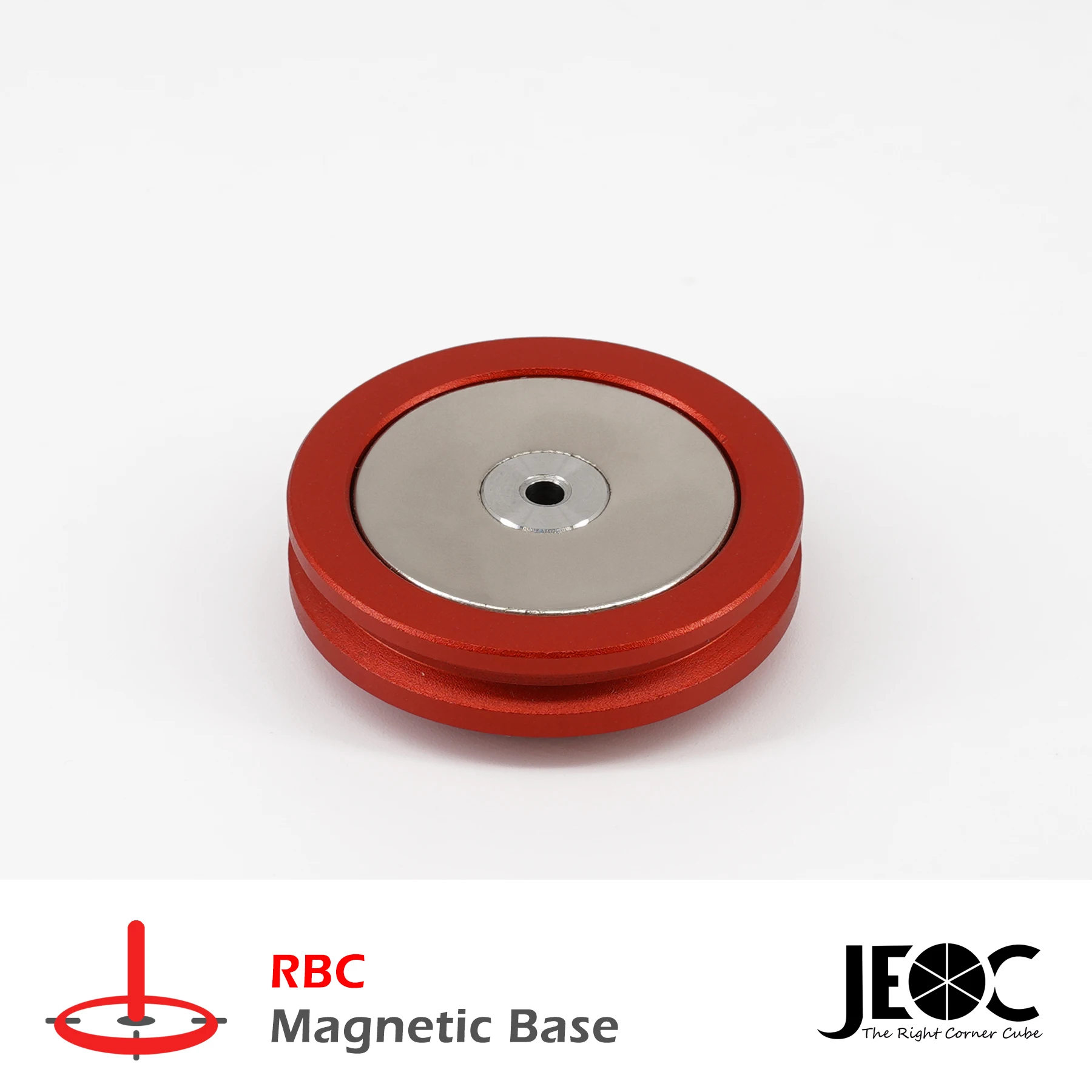 JEOC RBC (575777), Centering Magnetic Base for Leica RT3 Series Reflective Tape Target, Topography Land Surveying Equipment