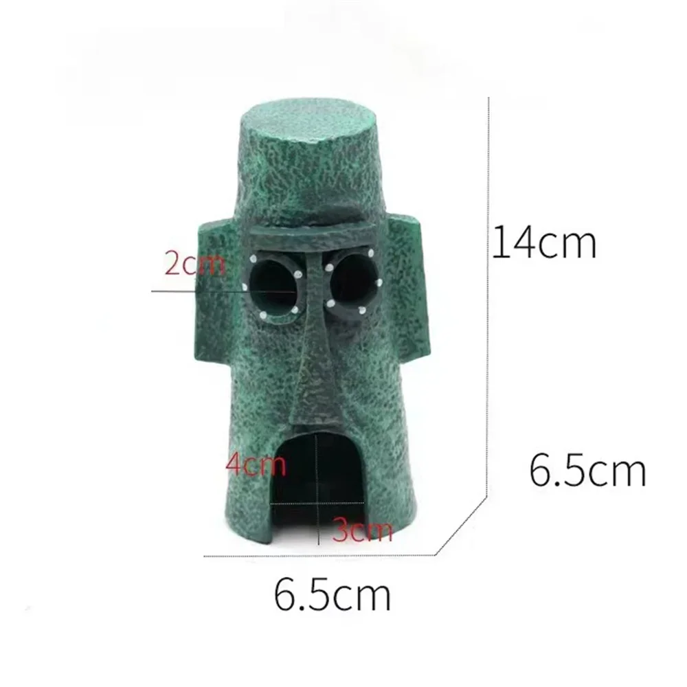 Cartoon Fish Tank Decoration Character Jewelry Simulation Resin Pineapple House Fish Tank Decoration Escape Rest Aquarium