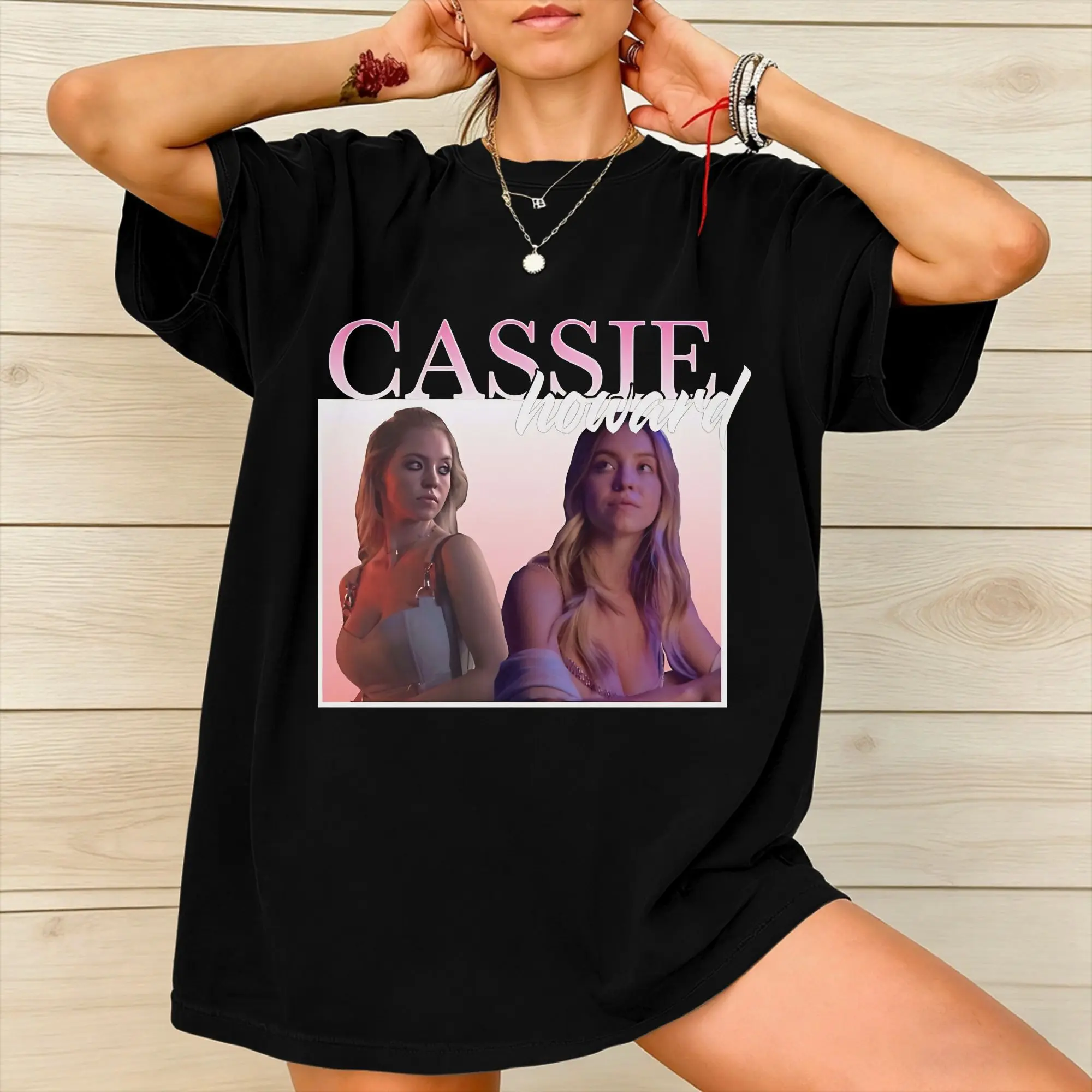 Cassie Howard Sydney Sweeney Merch Men Women T Shirt Cotton Tee Printed  Tops T-shirt