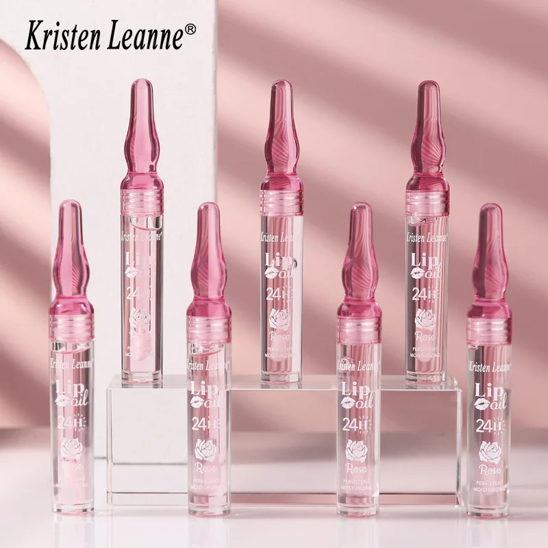 KRISTEN LEANNE Black Tech Long Lasting Water Lock Rose Petals Hydrating Moisturizing Repair Lip Honey Lip Oil Lip Gloss Beauty