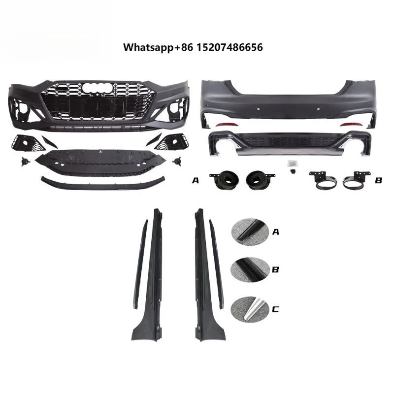 Side Skirt Front Bumper Plastic Red Park Assist