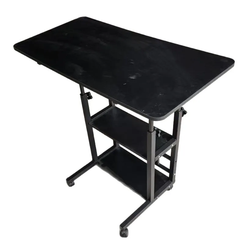 Double storage, lifting mobile bedside table, with roller, lazy computer desk