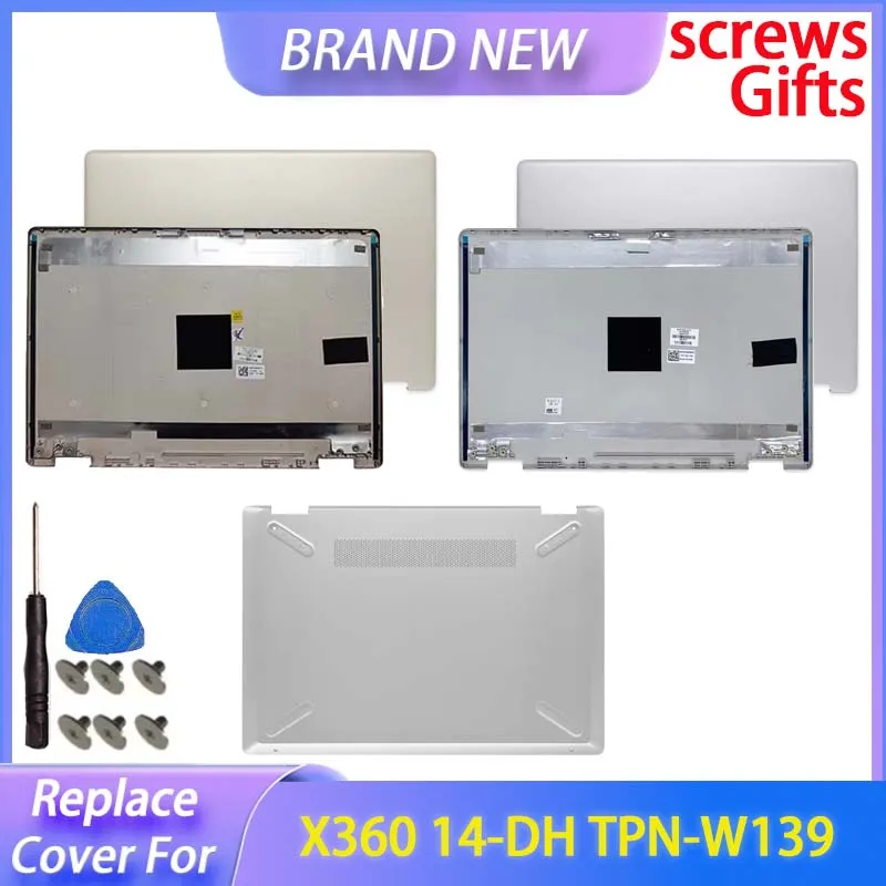 Nueva cubierta para Pavilion X360 14-DH 14M-DH TPN-W139, cubierta trasera LCD, cubierta inferior, tapa trasera, cubierta superior L52876-001