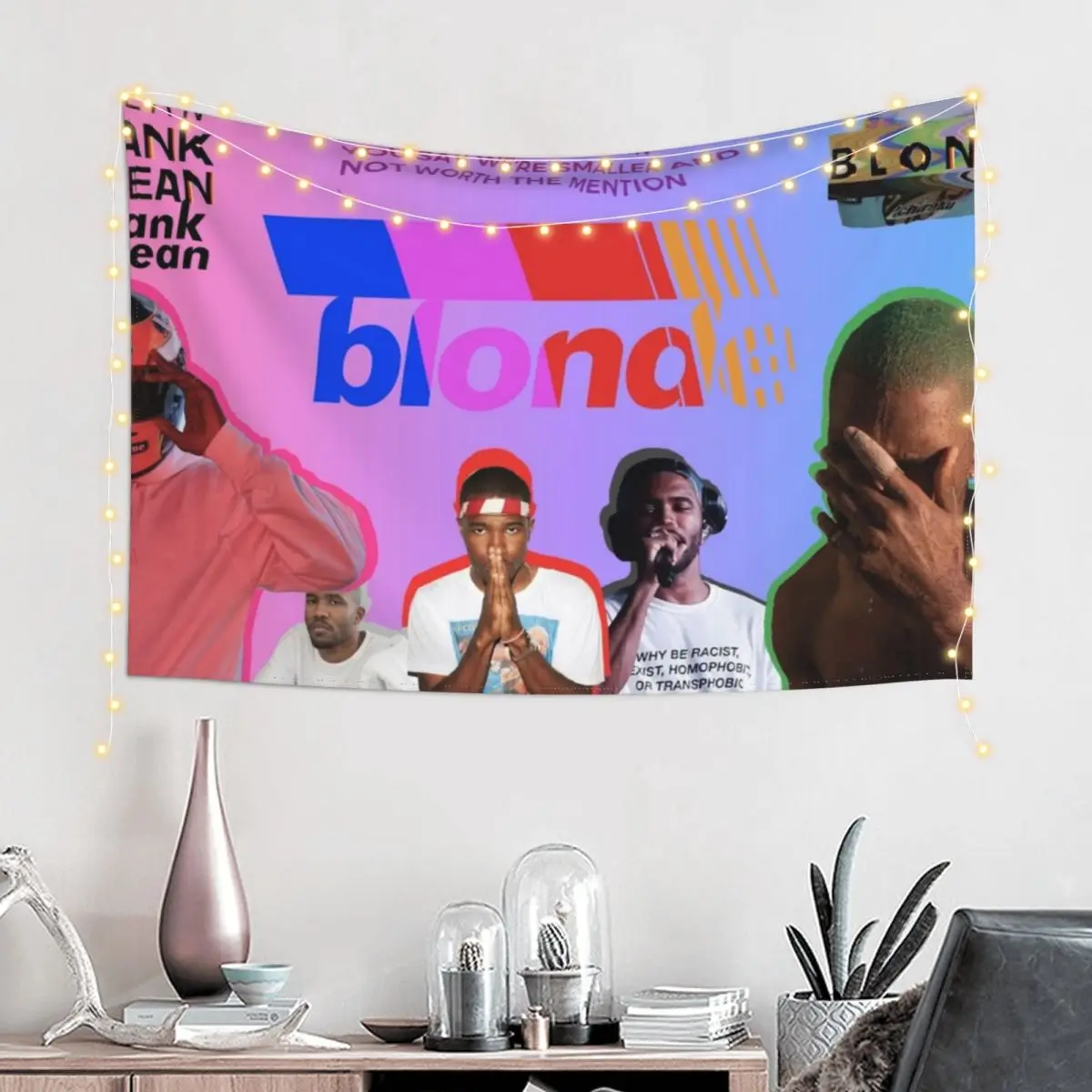

Frank Ocean Blonde Collage Tapestry Home Decorations Aesthetic Living Room Decoration Room Decor Cute Tapestry
