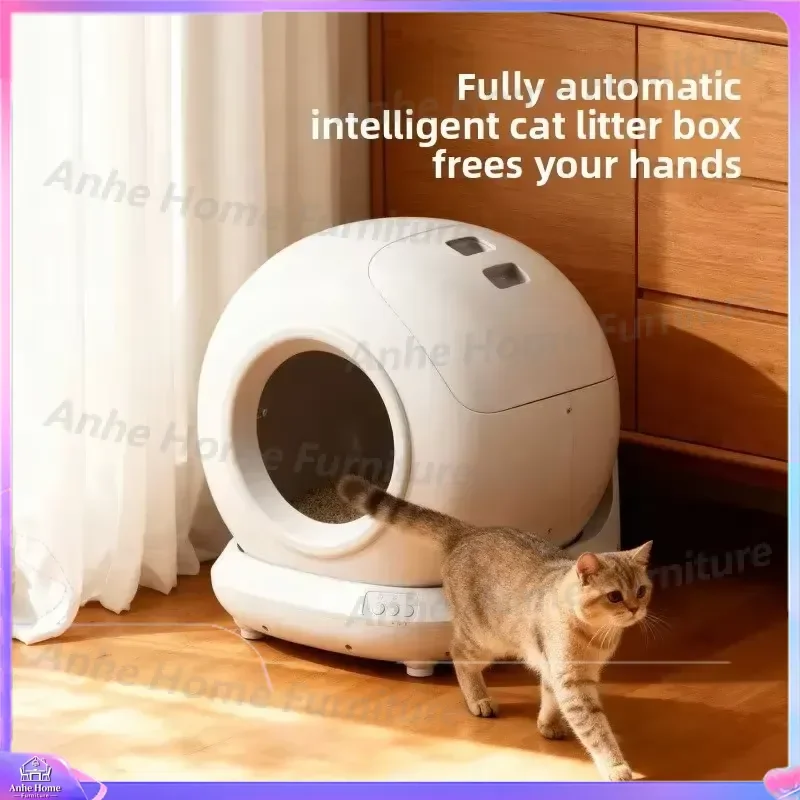 78L Automatic Self Cleaning Cat Litter Box with App Control Smart Cat Toilet for Multiple Large Cats Cat Litter Mat WiFi