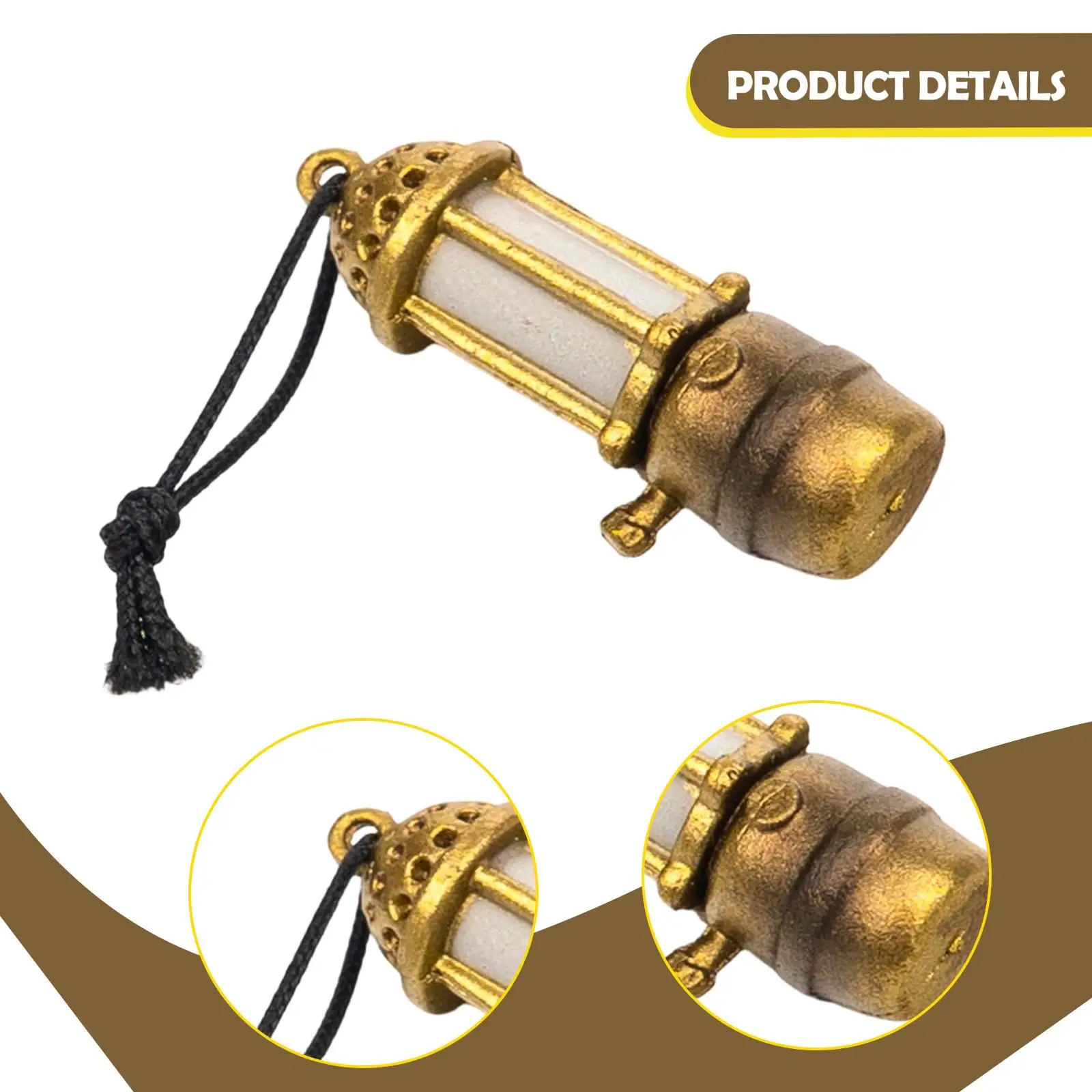 

Action Figure Accessory Hanging Lantern Rubber Oil Lamp Model for Miniature Western Diorama and Display