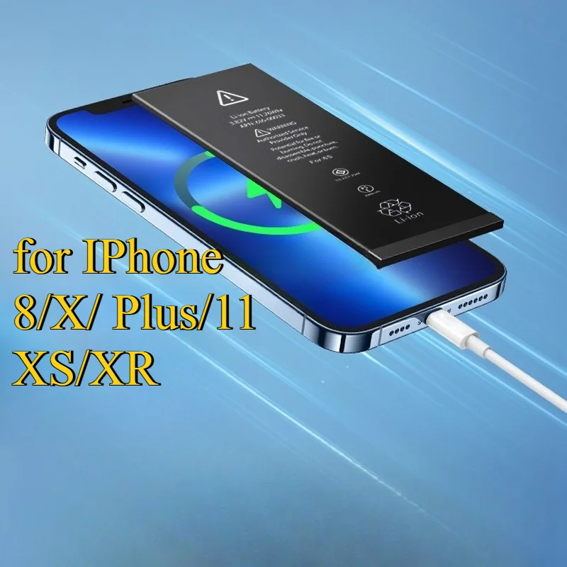 

Аккумулятор сверхвысокой емкости 6980 мАч для IPhone 8/X/Plus/11/XS/XR, долговечный сменный аккумулятор с набором инструментов, быстрая зарядка