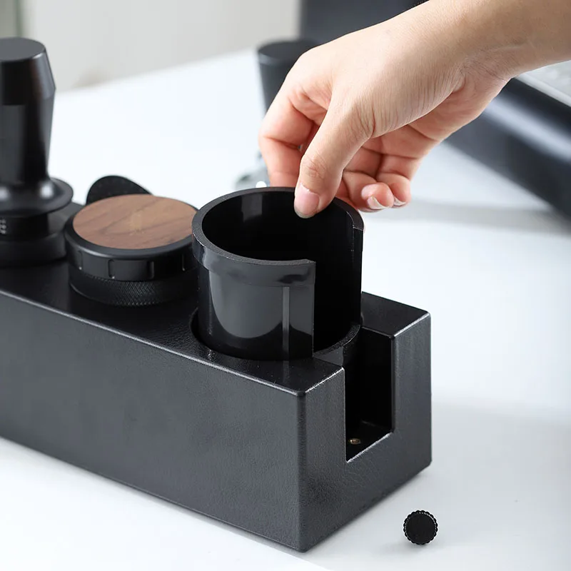 Coffee Tamping Station Distributor Tamper Set For 51/53/54/58mm Universal Espresso Coffee Tamper Station ABS Coffee Tamper Stand