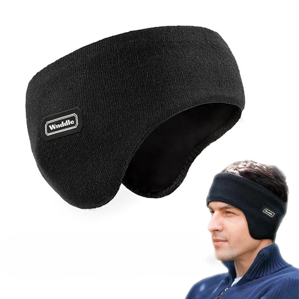 Winter Warm Earmuffs Anti Cold Knitted Plush Headband Ear Covers Outdoor Cycling Ski Running Thermal Soft Unisex Ear Warmers