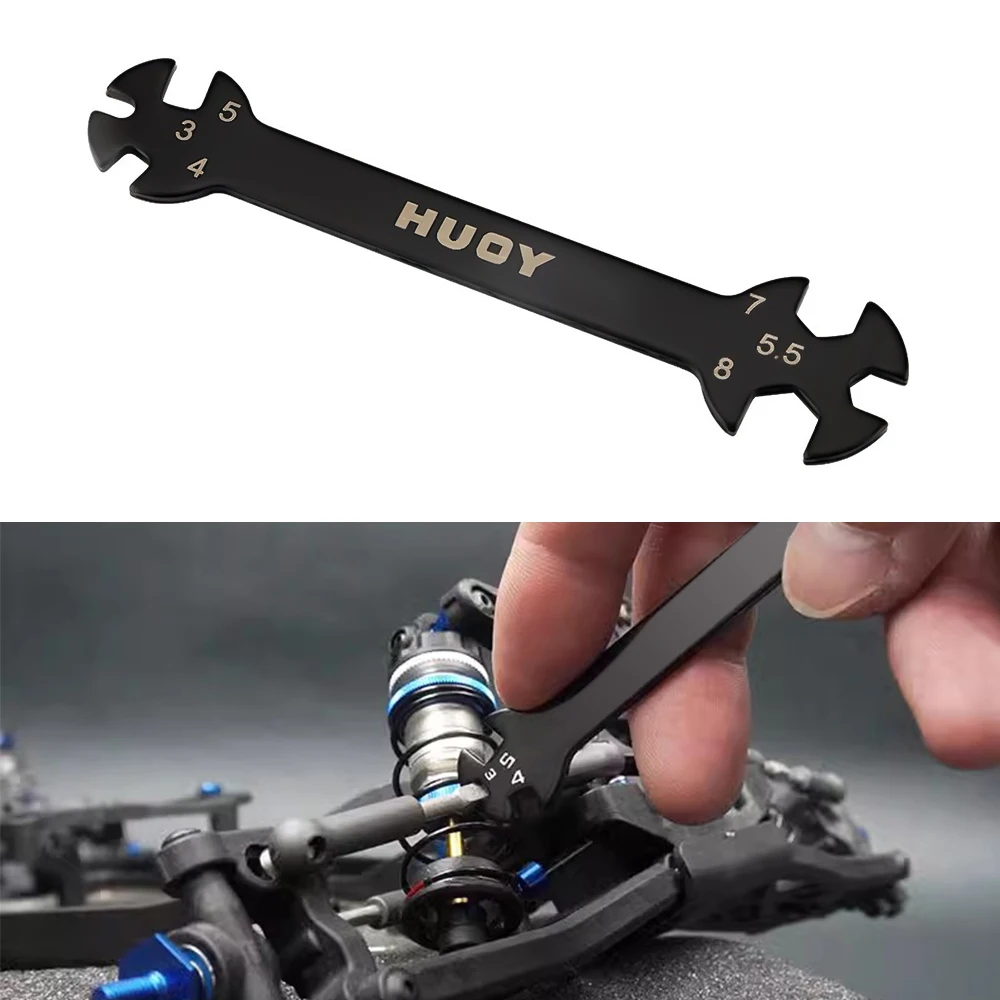 9imod Multifunktions 6 in1 Reparatur schlüssel 3/5/5//7/8mm Spann schloss und Mutter Schraubens chl üssel Werkzeug für RC Drohne Auto Boot Geländewagen