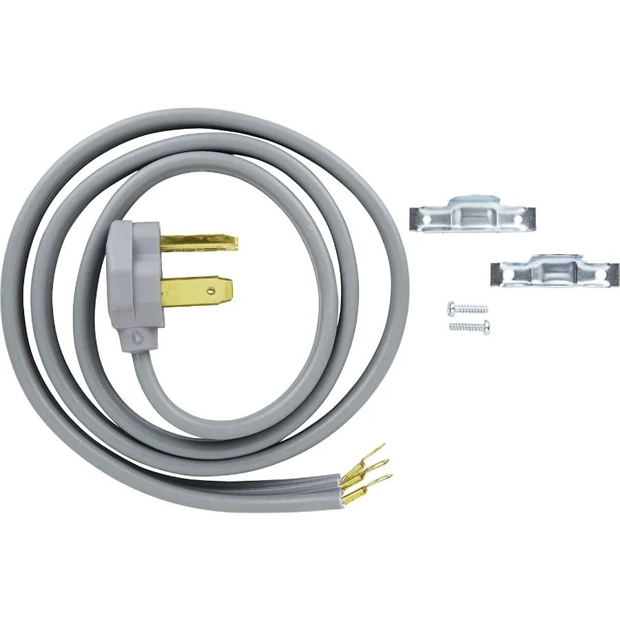 

Шнур для сушилки General Electric 84616, 3-жильный, 30 А, 1,5 м, для тяжелых бытовых электроприборов, для подключения в прачечных