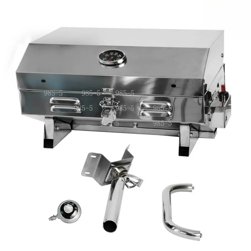 Outdoor Gas Cassette Grill Stainless Steel Rod Holder Design
