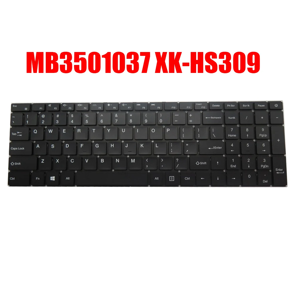 

Laptop Keyboard MB3501037 XK-HS309 English US With Backlit Black New
