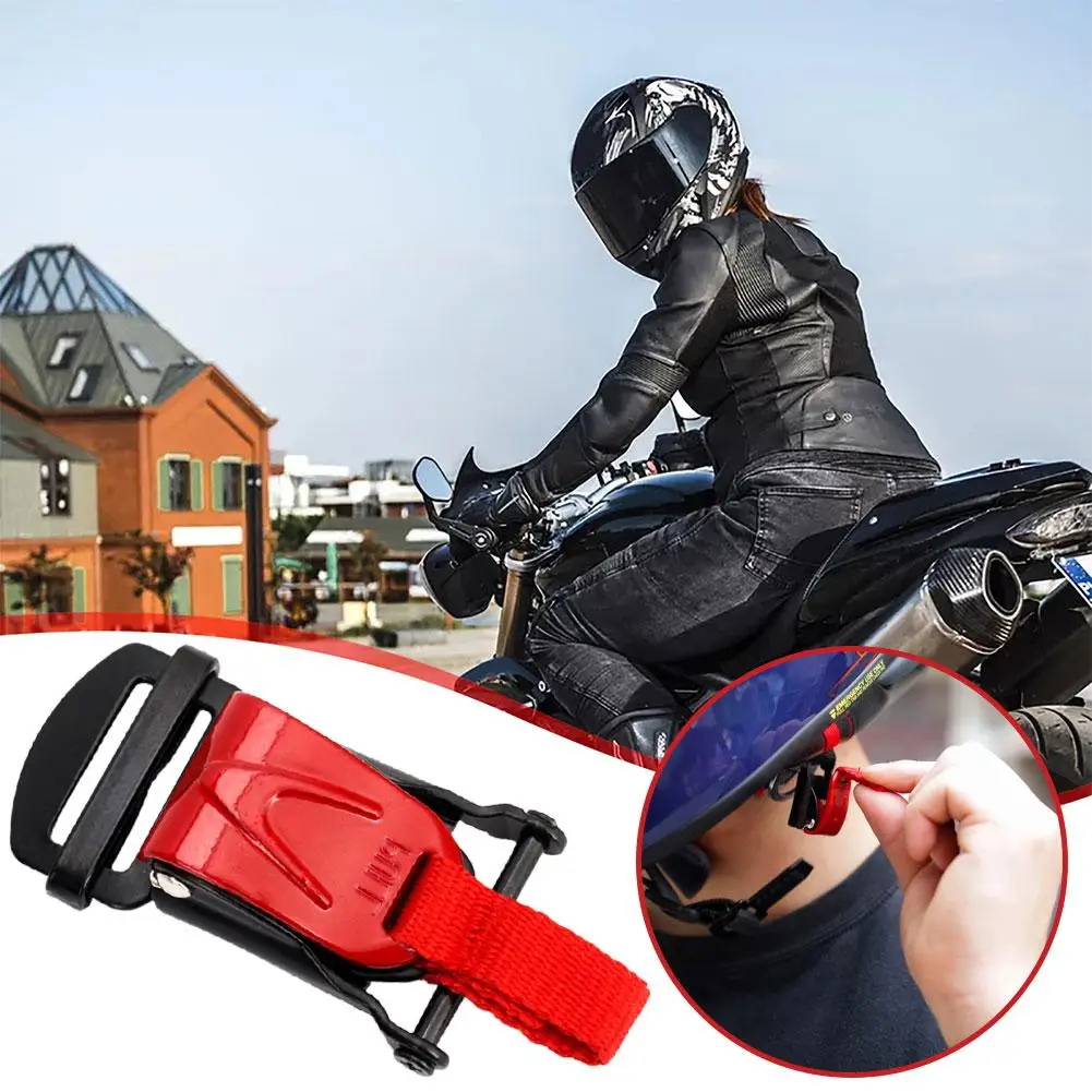 Clip flessibile per sottogola - Fibbie per casco da moto, clip per cucire veloce per moto, casco da motocross Fissaggio facile e sicuro C3N8