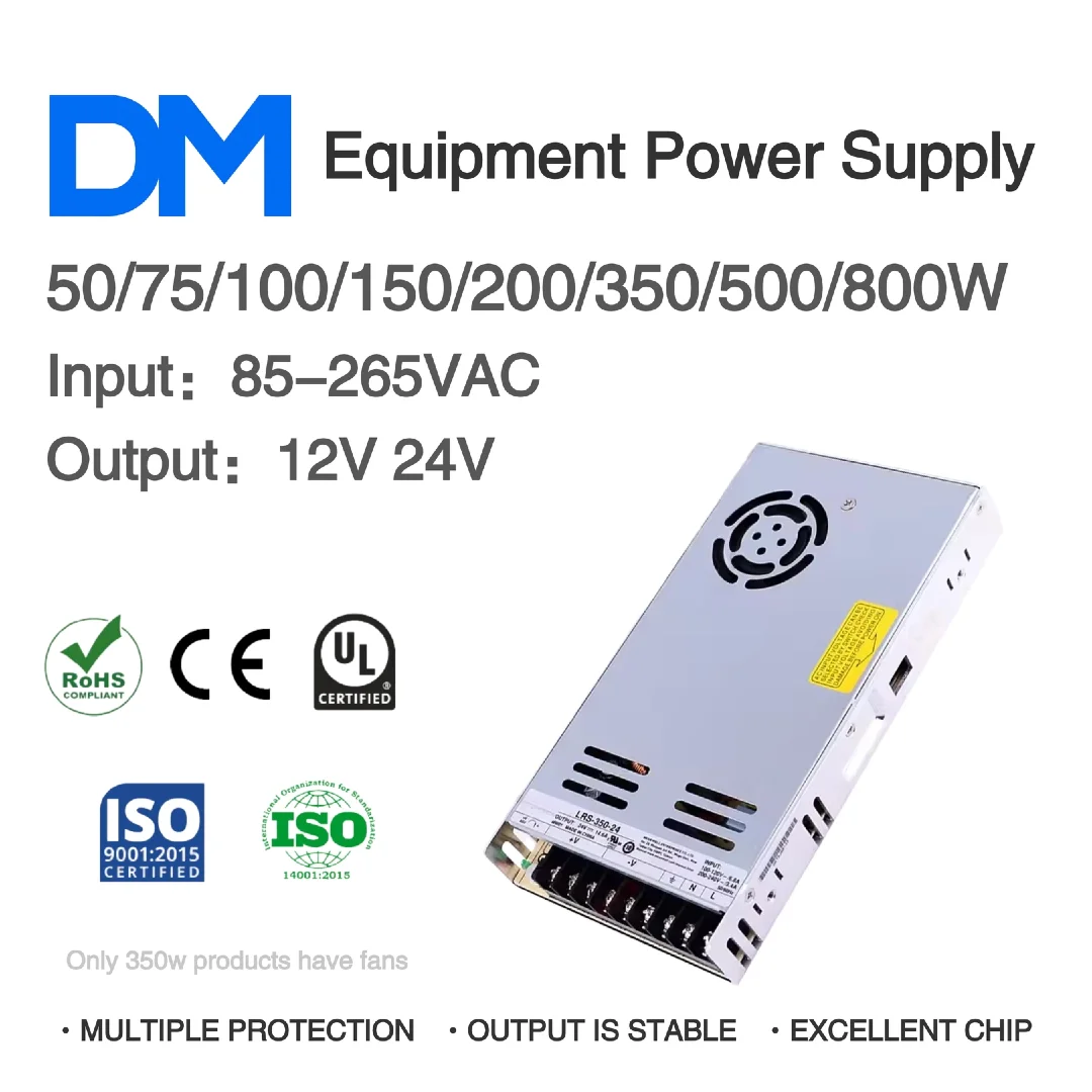 

DM AC85-265V to DC 12V/24V 50W 75W 100W 150W 200W 350W500W600W Switching Power Supply LED Light Driver Enclosed Aluminum Housing
