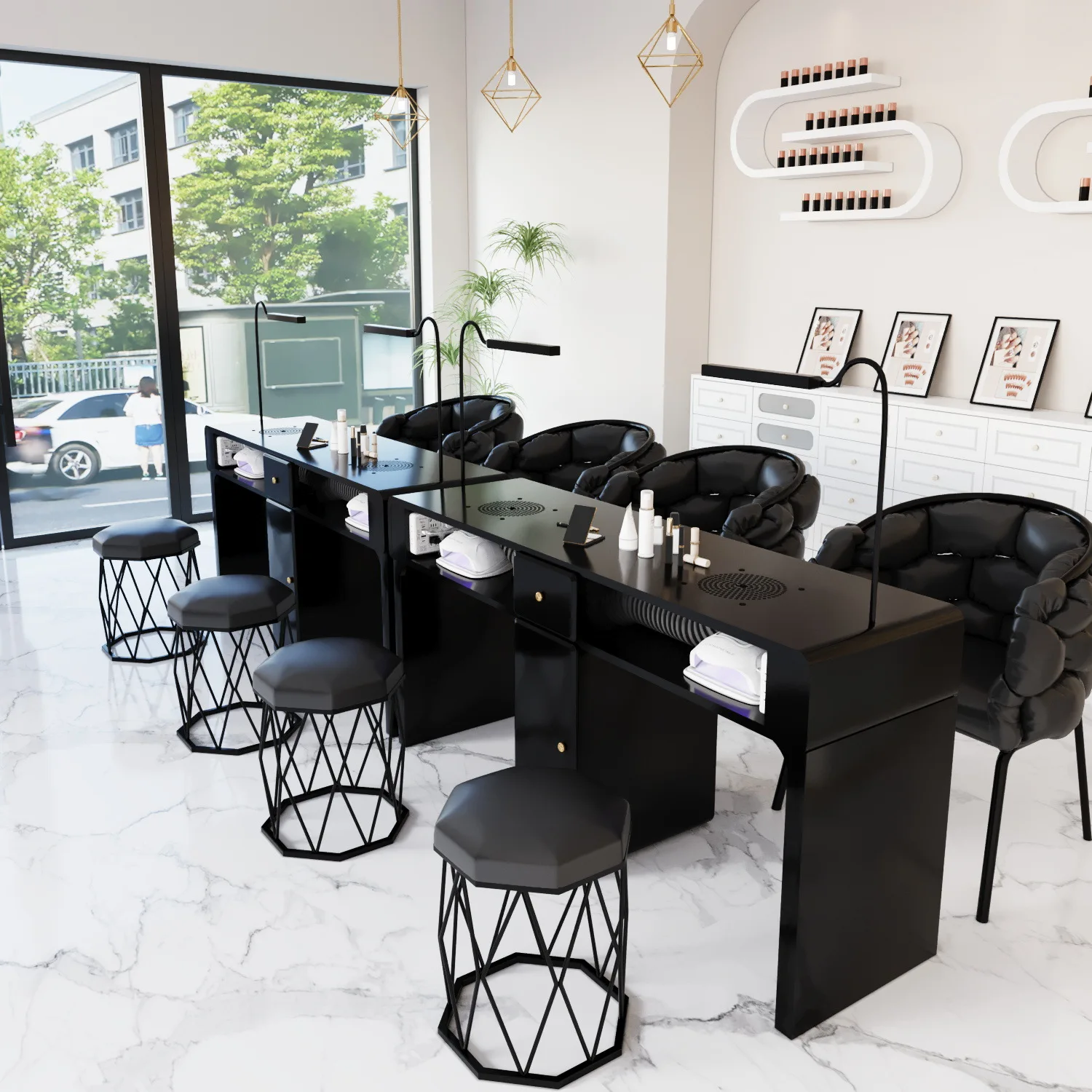 Marble Iron Porcelain Turbine Nail Art and Set Economic Single Double Multifunctional Clean Carbon Steel Paint