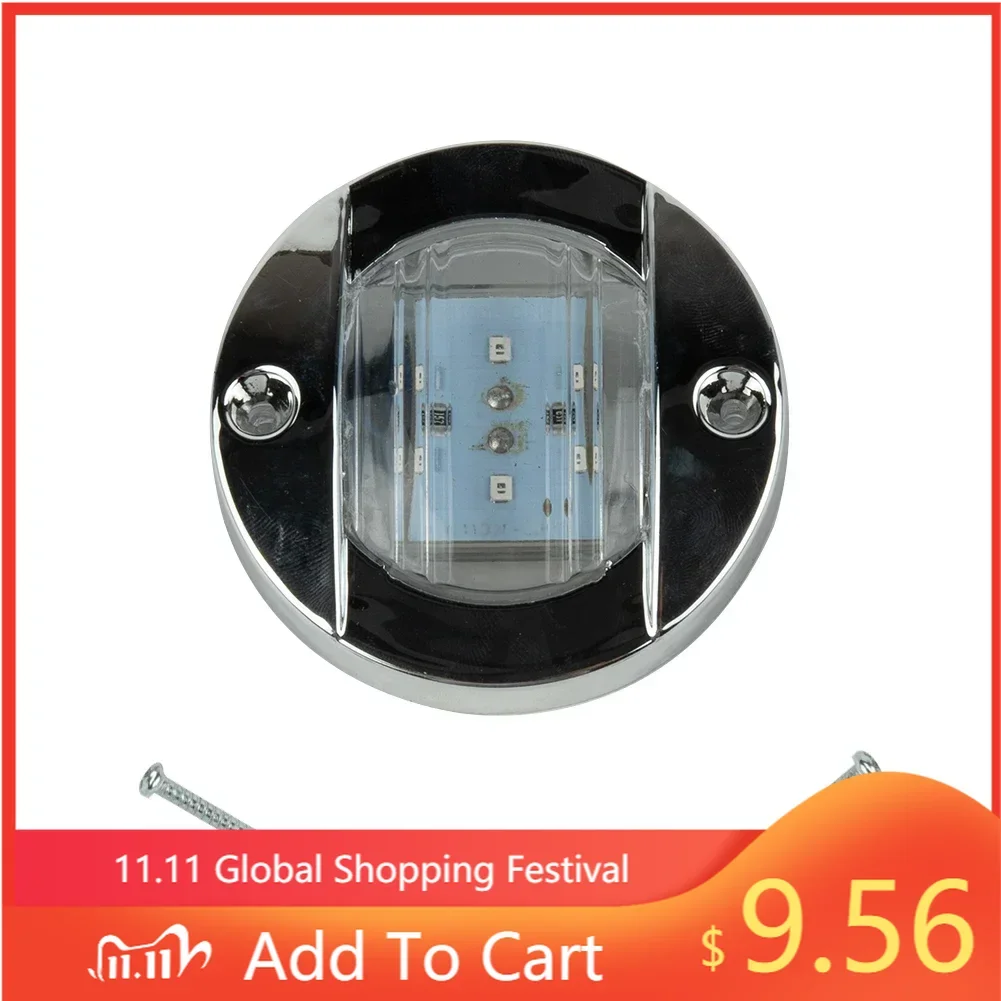 

DC12V Marine Boat Transom LED Stern Light Round Cold White LED Tail Lamp Yacht Accessory Marker Light Boat Center Console Light