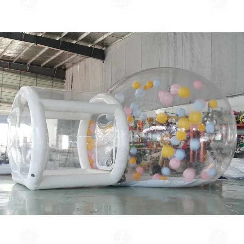 Inflatable Bubble House,Outdoor Performance Transparent Commercial Grade Waterproof PVC Tent with Blower Outdoor Wedding Tent